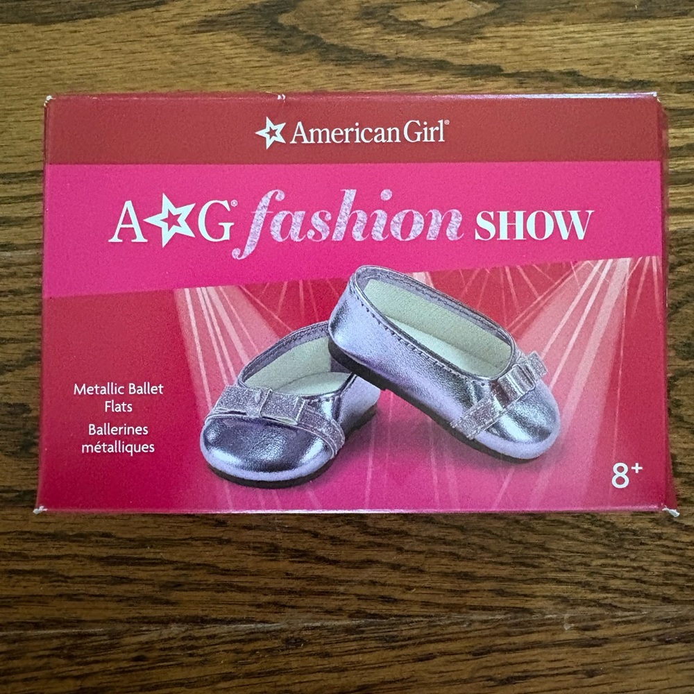 American Girl Metallic purple Ballet Flats